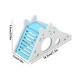 thumbnail image 3 of Wooden Hamster House, Assembly Climbing Stairs Small Rest  Pet Exercise Playing ToyBlue, 3 of 8