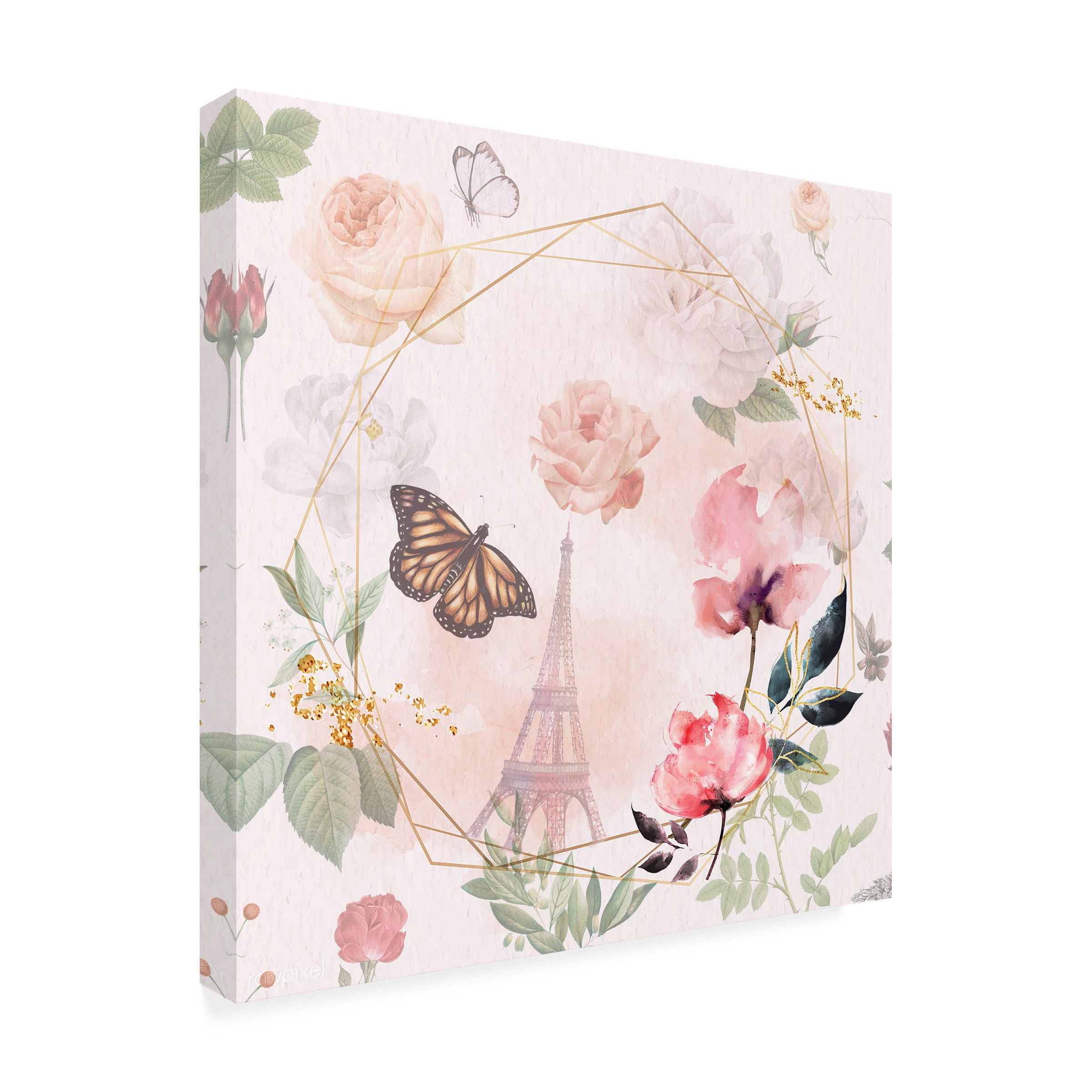 The Font Diva 'Butterfly Garden' Canvas Art