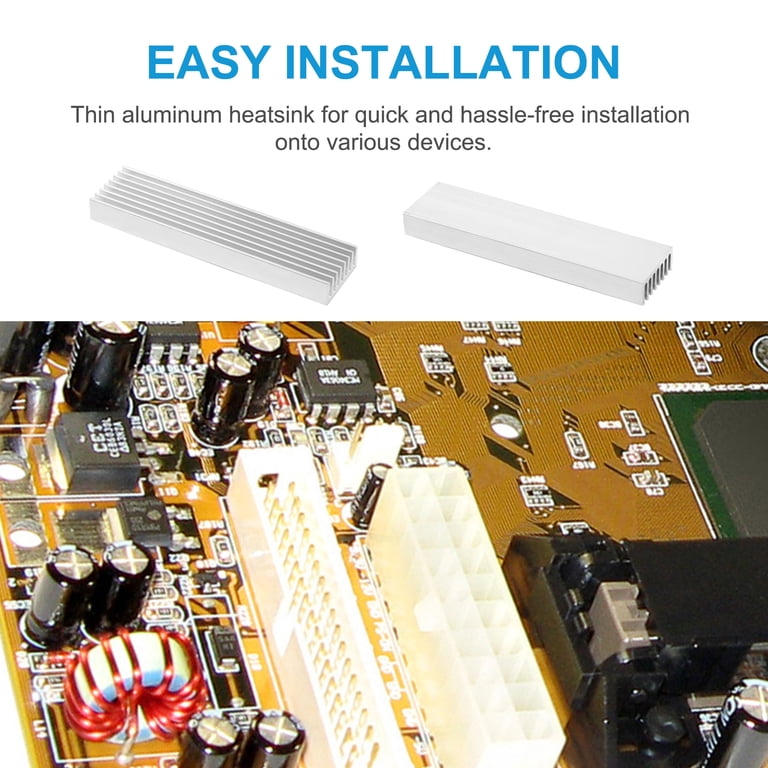 Zilverkleurig Aluminium Koellichaam – 100x100x40mm – Voor Elektronica En DIY-projecten – Solide En Lichtgewicht