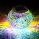 thumbnail image 1 of Luces LED de jardín con bola de mosaico de vidrio alimentadas con energía solar WsGift, 1 of 6