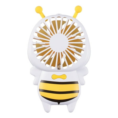 

Night Light Fan USB Charging Mini Bee Portable Handheld Lamp Cooling Cooler Gift New