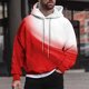 thumbnail image 1 of Sudadera con capucha para hombre, estilo casual, con cuello redondo, estampado, manga larga, blusa de poliéster, 1 of 6