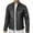 Black Leather Jacket for Men, variant on HOOMEUMY Men's Real Leather Jacket Black Motorcycle Biker Classic Slim Fit Zipper Stand Collar Winter Outwear Black XXXXXL