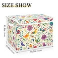 thumbnail image 5 of Yayeee Collapsible Cube Storage Bin with Lid Fabric Closet Decorative Basket with Handles, Purple Cartoon Animals, 5 of 7