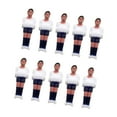 thumbnail image 2 of koolsoo 10 Pieces Foosball Men Set Soccer Table Mini Doll Table Football Men White Dark Blue, 2 of 9