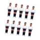 thumbnail image 2 of Juego de 10 piezas de futbolín para jugadores de fútbol, ​​suministros para juegos de fútbol compactos. Azul oscuro blanco, 2 of 9