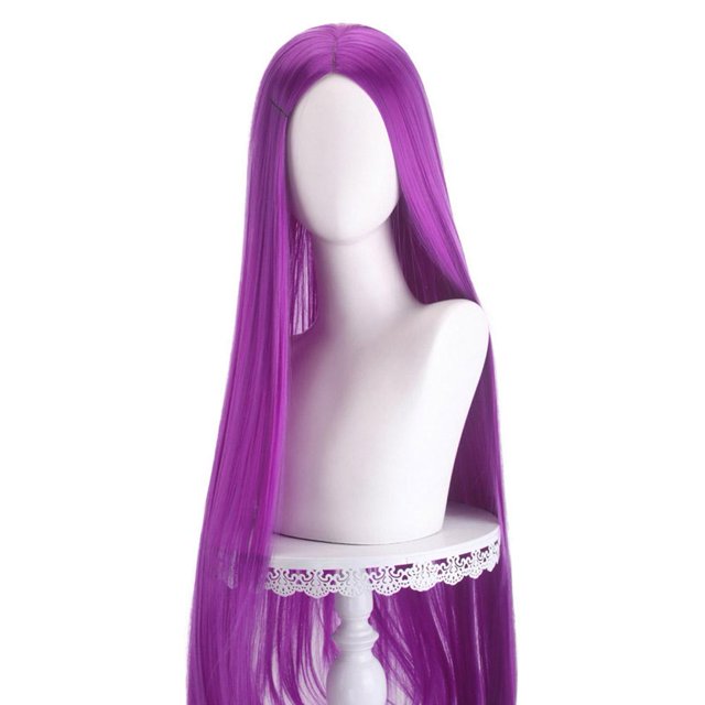 Long Straight Wig, Lightweight and Breathable, 100cm Length, Comfortable to Wear All Day, Middle Part, Synthetic Material