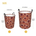 thumbnail image 3 of Fotbe American Football1 Cesto de Ropa con Asas, Cesto Impermeable de Gran Capacidad, Bolsa de Lavado para Dormitorio, Cesto de Ropa con Ruedas y Asas-Small, 3 of 6