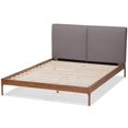 thumbnail image 4 of Bowery Hill Modern Upholstered Full Platform Bed in Grey, 4 of 8