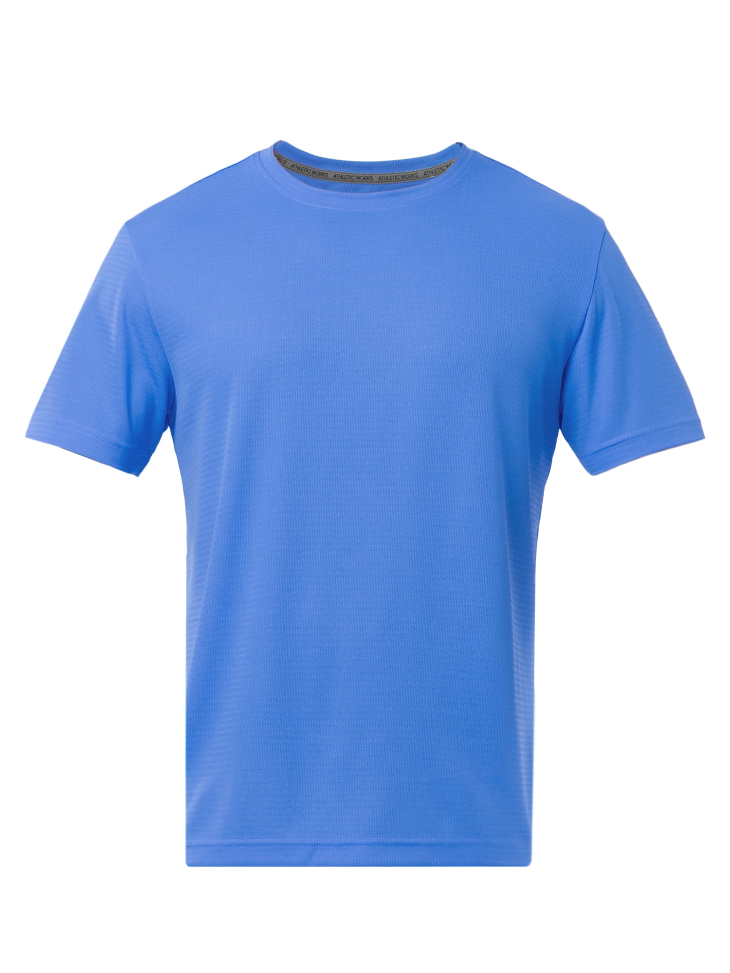 Athletic Works Men's and Big Men's Core Linear Mesh Active Short Sleeve Tee, Sizes S-3XL