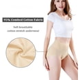 thumbnail image 3 of Culottes Taille Haute en Coton pour Femmes, Lot de 4, Peau, 3TG, 3 of 5