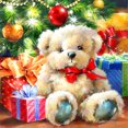 thumbnail image 1 of Kit 5D DIY Con Taladro Oso Navidad 40x40cm Blanco, 1 of 9