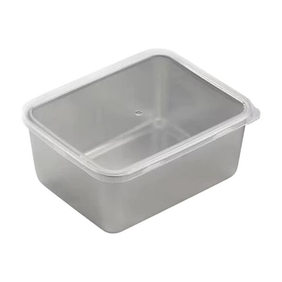 Fiambrera de acero inoxidable con tapa sellada, contenedor térmico para alimentos, ideal para oficina y viajes, refrigerador de comidas, enfriador de alimentos doméstico, almacenamiento compacto.