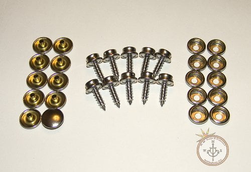 10 Pcs. 5//8/" #10 Oversize Stainless Steel Screw Stud Snap Screw Stud