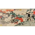thumbnail image 2 of Watanabe Nobukazu 18x11 Black Ornate Wood Framed Double Matted Museum Art Print Titled - Our Army Occupying Enemy Positions During the Fierce Fighting at Beicang; the Allied Contingent, 2 of 5