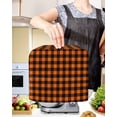 thumbnail image 2 of Black Orange Plaid Stand Mixer Dust Cover with Storage Pocket & Handles, Farmhouse Buffalo Check Gingham Fits All Tilt Head & Bowl Lift Kitchen Appliance Cover Organizer Bag Accessories, 6-8 Quart, 2 of 6