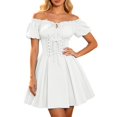 thumbnail image 2 of Women off the Shoulder Pirate Dress Pirate Costume Halloween Cosplay Halloween Costume Woman Size S-2XL, 2 of 4