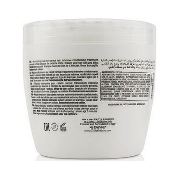 AlfaParf - Semi Di Lino Diamond Illuminating Mask (Normal Hair) - 500ml/17.4oz