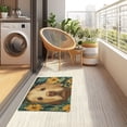 thumbnail image 4 of Yayeee Doormat for Indoor Entrance 32" x 20" Non Slippery Floor Rug, Flowers and Dog, 4 of 8