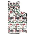 thumbnail image 2 of Multicolor Christmas Pattern Toddler Nap Mats for Kids Preschool,50"x20" Sleeping Mat Bag or Kids,Toddler Sleeping Bag,Toddler Nap Mat or Daycare, 2 of 6