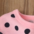 thumbnail image 3 of Odeerbi Reduced Baby Girls Boys Clothes Baby Outfits Shirts Sets Toddler Infant Dots Print Bow Top T-shirt +Pants Set, 3 of 7