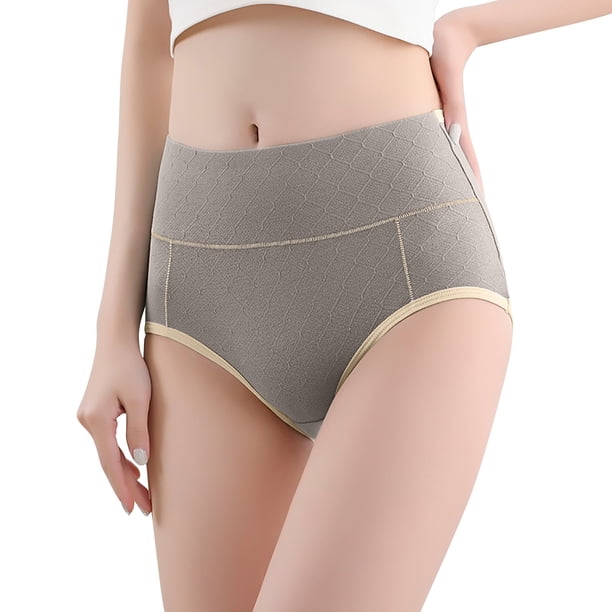 Gibobby Ropa Interior para Mujer Braguitas de encaje de talla grande para mujer, bragas sexis de cintura , reúne la cintura y las nalgas, las líneas reúnen la cintura y las na(Gris, XXL)