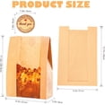 thumbnail image 2 of Homrelaxy 60Pcs Paper Bread Bags for Homemade Bread, Sourdough Bag with Window, 13.7 x 8.3 x 3.5 Inch Large Brown Kraft Bakery Bags for Storing Loaves & Snacks, Includes 70 Sealing Stickers, 2 of 6