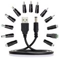 thumbnail image 1 of Adaptador Universal CA a CC ZSOLY Negro con 13 Conectores Intercambiables, 1 of 7