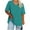 Light Blue, variant on WREESH Womens T-Shirts Oversized V-Neck Short Sleeved Solid Summer Base Shirt Sports T-Shirt Blue