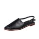 thumbnail image 4 of Sandalias planas con hebilla trasera caladas en punta informales de color sólido para mujer a la moda Wmkox8yii shjk5517, 4 of 9