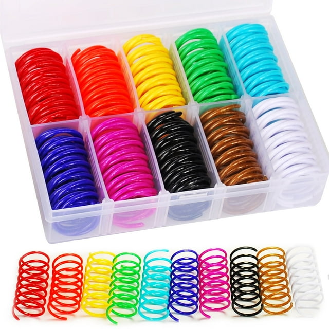 JoyArrive 40 Pcs 10 Couleurs Boîte de Rangement Emballée Jouet Ressort pour Chats d'Intérieur, Ressorts pour Jouets pour Chats, Jouets Interactifs pour Chats, Jouet à Taper pour Chat, Jouet de Chasse pour Chat, Jouet Créatif pour Chat (10 Couleurs)