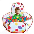 thumbnail image 3 of OUSITAID Children Kids Ocean Ball Pit Pool Game Play Tent with 100pcs Ocean Balls, 3 of 5