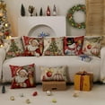 thumbnail image 5 of Christmas Pillow Covers 18x18 inch Set of 4 Christmas Tree Gift Ball Decorative Vintage Throw Pillow Covers Winter Retro Christmas Decoration for Home Couch SDJY-011A18, 5 of 6
