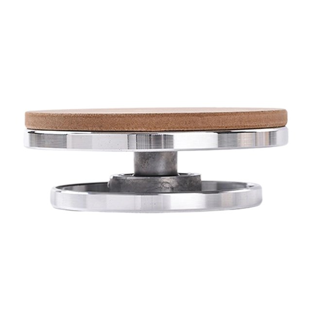 Rueda de tallado para escultura, plato giratorio para decoración de pasteles, resistente aleación de aluminio, rodamiento silencioso, superficie lisa 15cmx12cm