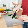 thumbnail image 3 of Large Thick 316 Stainless Steel Cutting Board for Kitchen Food Prep and Cooking, 3 of 5