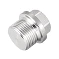 thumbnail image 1 of Tapón de cabeza hexagonal macho Uxcell M27 x 1.5 Acero inoxidable 304 rosca sólida 1.02" x 1.06" (L x D máx.), 1 of 3