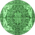 thumbnail image 1 of Ahgly Company Indoor Round Persian Emerald Green Traditional Area Rugs, 8' Round, 1 of 4