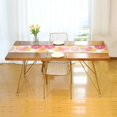 thumbnail image 3 of Yayeee Table Runner 70 inches Long Home Kitchen Dinning Party Decoration, Pink Floral Orange, 3 of 7