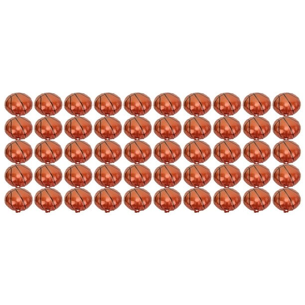 Globos de baloncesto 50 globos de baloncesto de aluminio para fiestas deportivas, decoraciones para fiestas de baloncesto de cumpleaños, máxima comodidad Jadeshay A