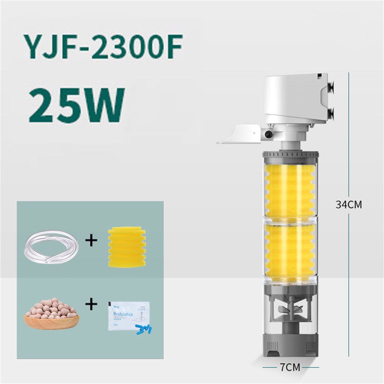   フィッシュ 353×1 633×4 Zxsyw Fish Tank Filter, Silent Water Purification System, 3 in 1