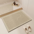 thumbnail image 5 of Ovzne Luxury Cream Style Diatomite Bathroom Mat Fast-Drying Absorbent Non-Slip Shower Toilet Floor Mat Wear-Resistant Durable Bathroom Rug For Modern Home, 5 of 7