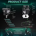 thumbnail image 4 of Tomshoo faros, 18000lm 6 plomos con atv (2 modos compatibles con kit de arnés Auxiliar con Incluido (2 Modos Av Utv Modos Ideales Con Suv Boat Kit Y, 4 of 8