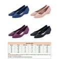 thumbnail image 6 of Bellella Women Waterproof Loafers Slip On Work Loafer Pointed Toe Casual Shoes Non Walking Shoe Office Daily Flats Black 5, 6 of 6