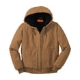 thumbnail image 3 of CornerStone Unisex Washed Duck Cloth Insulated Hooded Work Jacket | Warm Casual Work Hoodie for Men & Women, Adjustable Hood, 3 of 4