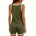 thumbnail image 5 of hotojiny 2 Pieces Womens Tank Top Pajamas Set Soft Sleepwear Sleeveless T-Shirt and Shorts Summer Loungewear Pjs Set, 5 of 7