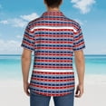 thumbnail image 3 of Lsque Fourth Of July pattern Hawaiian Shirt for Men, Unisex Summer Beach Casual Short Sleeve Button Down Shirts-Small, 3 of 9
