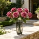 thumbnail image 5 of YiJuHui Artificial Rose Bouquet Wedding Flowers Faux Floral Stems with Leaves Realistic Bridal Bouquet Centerpiece for Home Decor Party Decorations, 5 of 6