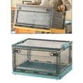 thumbnail image 4 of DOLITY Collapsible Storage Bins Containers with Lid Storage Sorting Box Folding Storage Brown Green, 4 of 9