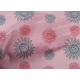 thumbnail image 4 of oneOone Cotton Poplin Fabric Spiral & Floral Block Print Fabric BTY 42 Inch Wide, 4 of 4