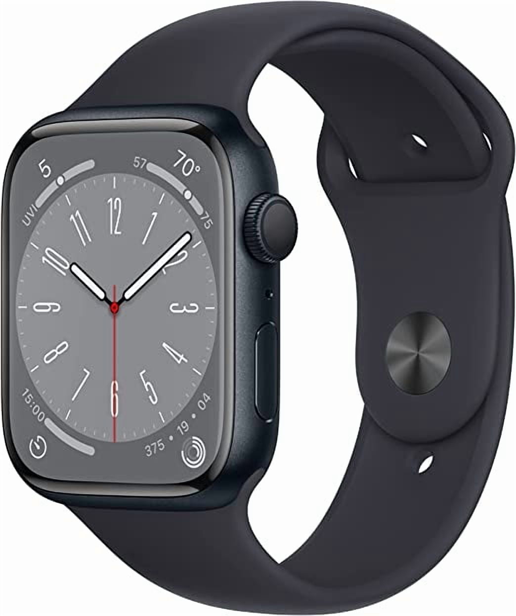 Apple Watch Series 7 GPS, 41mm Midnight Aluminum Case - Walmart.com